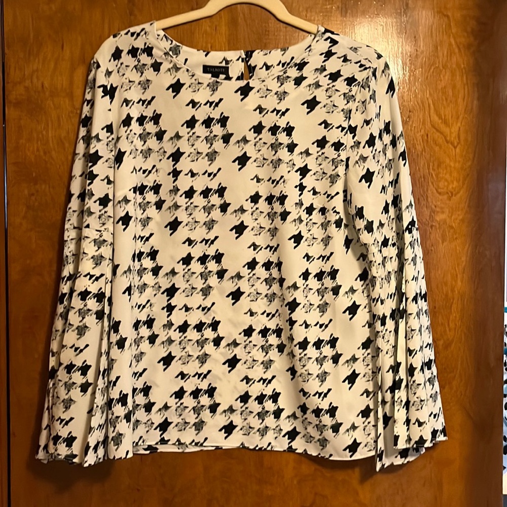 Gorgeous Talbots professional blouse with bell sleeves.